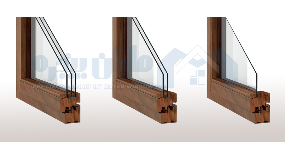 بررسی پنجره‌های چوبی تک‌جداره، دوجداره و سه‌جداره